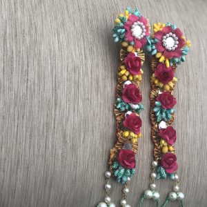 Myindiecraft Yellow – Red Floral Pairphool