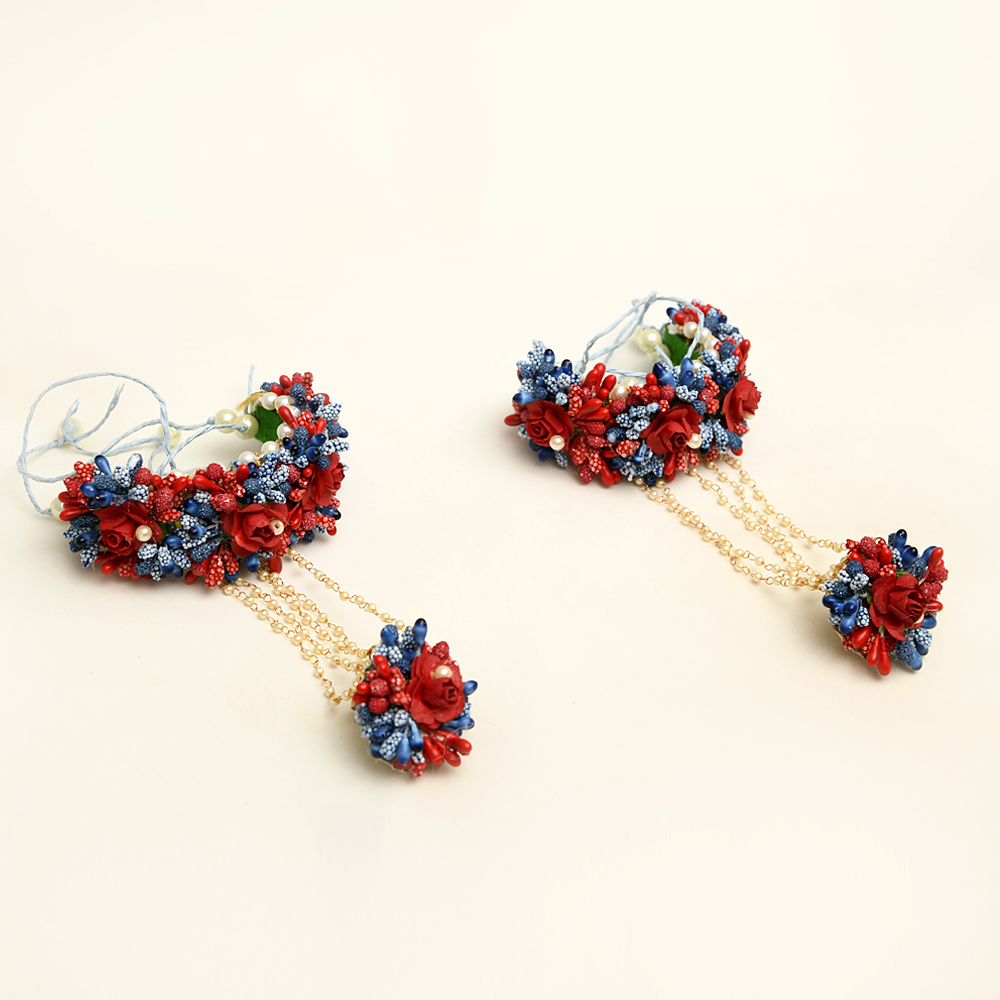 Myindiecraft Red Navi Floral Jewellery - Image 6