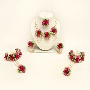 NOOR PINK – GOLDEN BRIDAL SET