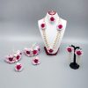 MYINDIECRAFTS GULAAB PINK JEWELRY SET