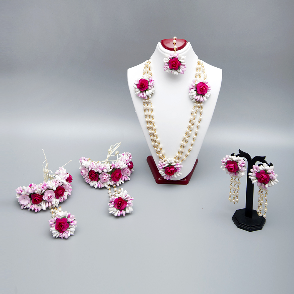 MYINDIECRAFTS GULAAB PINK JEWELRY SET