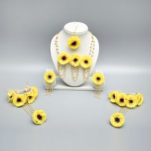 Myindiecraft Yellow Haldi Bridal Set