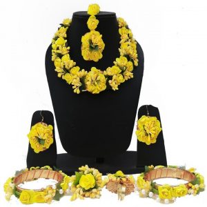 Myindiecraft Yellow Haldi Jewellery