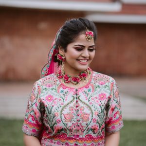 NOOR PINK – GOLDEN BRIDAL SET