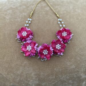 Myindiecraft Mehek Pink Floral Jewellery