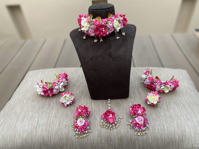 Myindiecraft FLORAL JEWELLERY SET