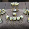 Myindiecraft SINJARA WHITE FLORAL JEWELLERY SET