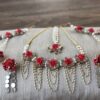 Myindiecraft RED MIRROR JEWELLERY SET