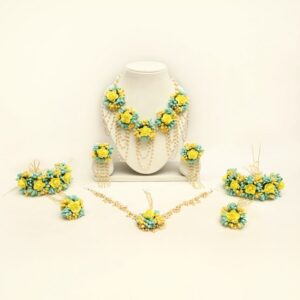 Myindiecraft Sun Mint Floral Jewellery Set