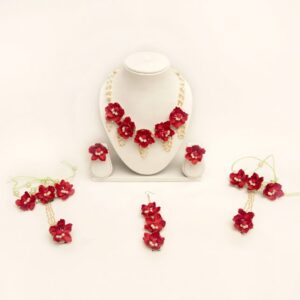 Myindiecraft Red Spring Floral Jewellery