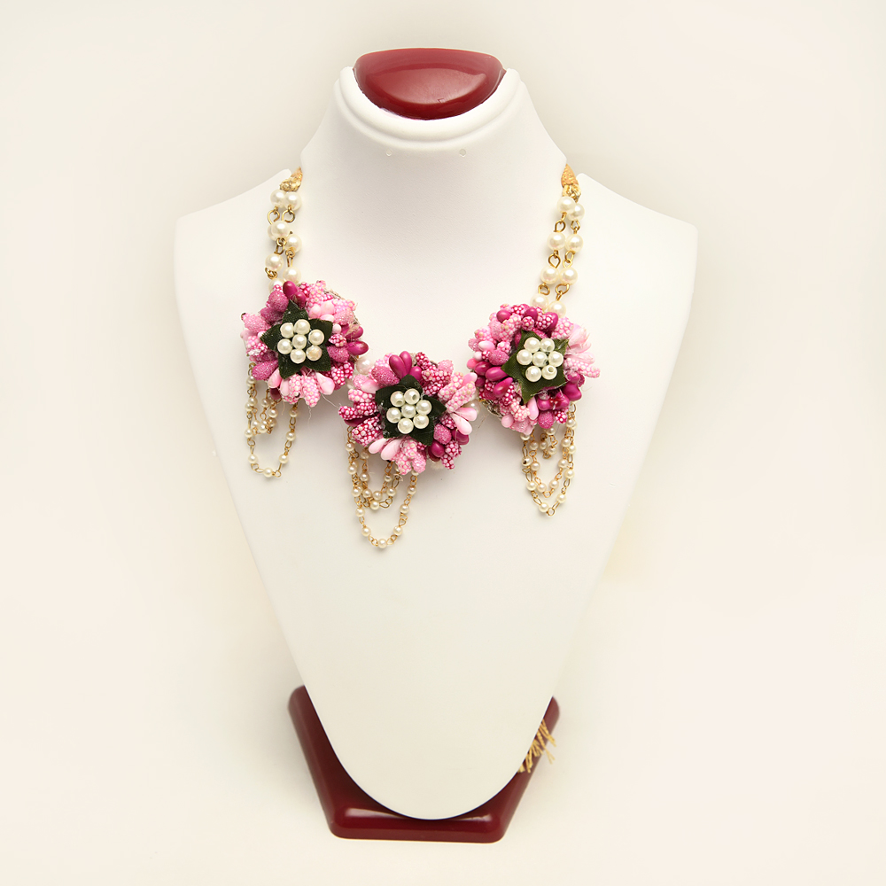Myindiecraft Pink Feather Jewellery Set - Image 3