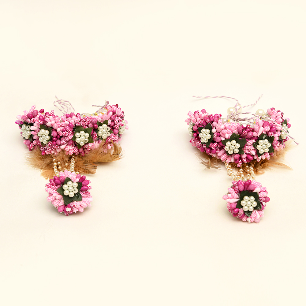 Myindiecraft Pink Feather Jewellery Set - Image 5