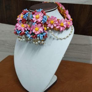 Myindiecraft Pink Flower Jewellery