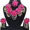 Myindiecraft FLORAL JEWELRY SET ( PINK )