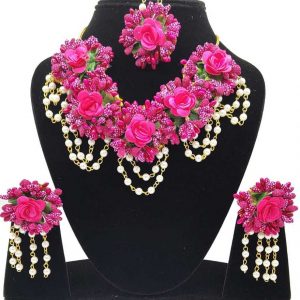 Myindiecraft Floral Jewelry Set ( Pink )