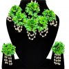 Myindiecraft green jewelry set