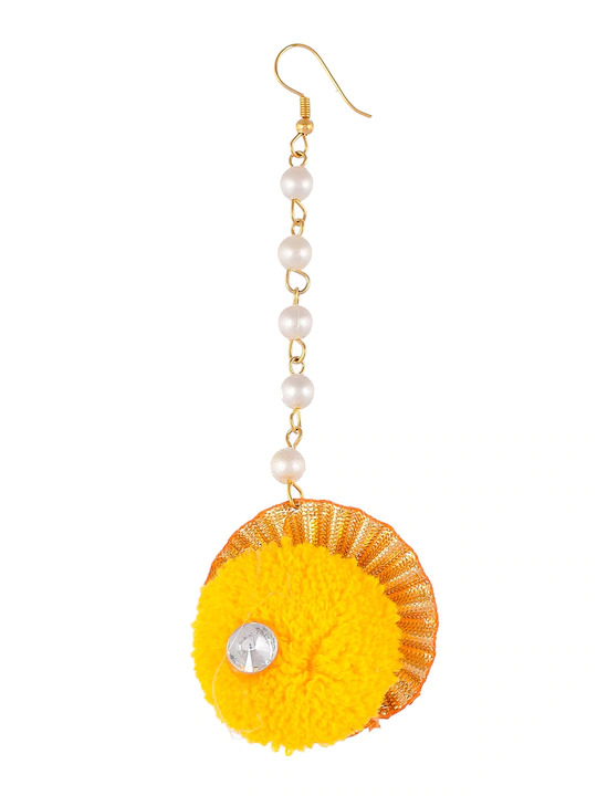 Myindiecraft Yellow Pom-pom Floral Set - Image 5