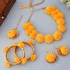 Myindiecraft YELLOW POM-POM FLORAL SET