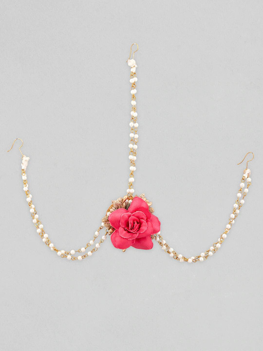Myindiecraft Full Bridal Floral Jewellery Set - Image 6