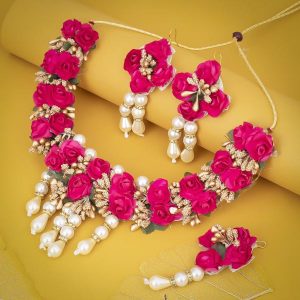 Myindiecraft Pink-Pearl Floral Set