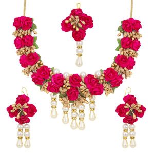 Myindiecraft Pink-Pearl Floral Set