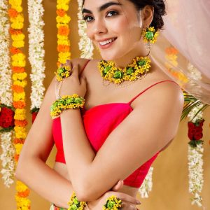 Myindiecraft Mendhi Green Floral Set