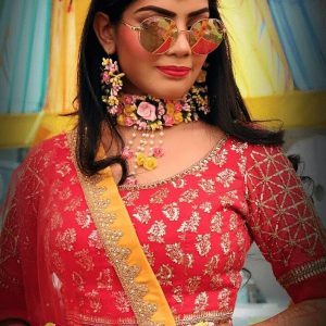 Myindiecraft  Floral Jewellery Set