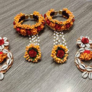 Myindiecraft Floral Jewellery Set Haldi Set